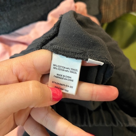 Anthropologie Cloth & Stone charcoal pull on cropped jogger pants - Picture 5 of 5